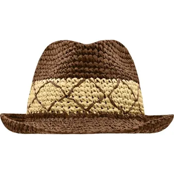 Klobouk Daiber - čepice Klobouk letní Flexibilní Barva: Hnědá nugátová - Slámová, Velikost: S/M