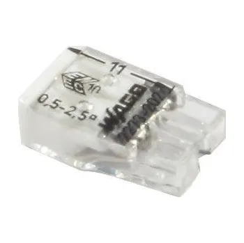 Svorka Wago 2273-202, 0,5 - 2,5 mm2, 2pólová, transparentní/bílá