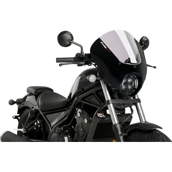 Puig Dark Night Semifaring Honda CMX 500 Rebel (20-23) Matt Black Tmavá (F)