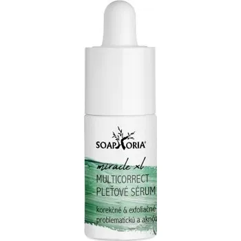 Pleťové sérum Soaphoria MIRACLE MULTICORRECT KOREKČNÍ & EXFOLIAČNÍ SÉRUM PRO PROBLEMATICKOU A AKNÓZNÍ PLEŤ varianta: 15ml