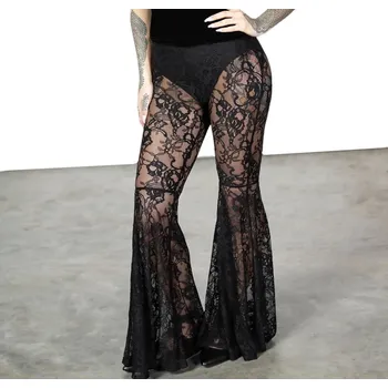 Dámské kalhoty kalhoty dámské KILLSTAR - Heartfelt Mercy Flares - Black - XS