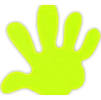 samolepka reflexní Ruka žlutá