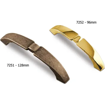 Nábytkové kování 725 - 100 pozlaceno, 128 mm