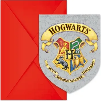 Pozvánka PROCOS Harry Potter pozvánka s obálkou 6 ks