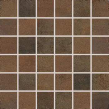 Obklad Rush, WDM06520, mozaika, 5 x 5 cm, tmavě hnědá