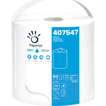 PAPERNET DryTech Special papírová utěrka v roli 1-vrstvá, 24 cm návin 266 m