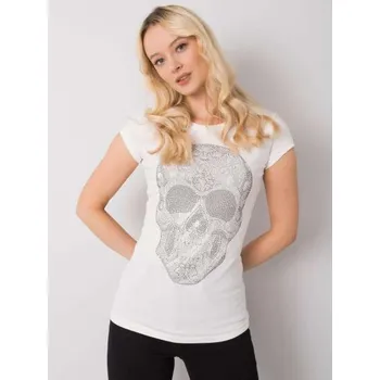 Dámské tričko SKULL ecru