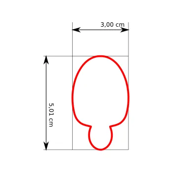 Vykrajovátko Naše Vykrajovátko Velikonoční nanuky- Vajíčko Velikost: 3 cm Vykrajovátko