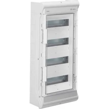 Rozvaděč VE412PN Rozvodnice nástěnná UV-stabilní vector II, IP65, 4-řadá 48M, s perforací pro vývodky, Hager Electro