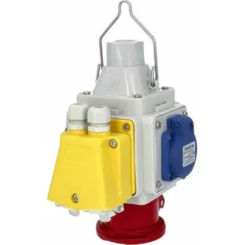 Elektrická zásuvka pb155-RJ45 Zásuvkový box závěsný PowerBOX, IP44 2x230V, 1x400V/16/5, 2xRJ45 kat. 6, Famatel