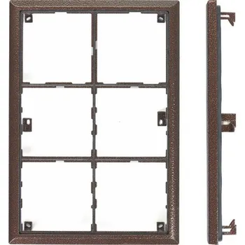 4FF 127 16.1 Rámeček KARAT pro 6 modulů, antika měděná, Tesla Stropkov