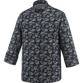 Gastro oděv EGOchef Kuchařský rondon Smrtky 100% bavlna - dlouhý rukáv XXXL E-2029120A3XL