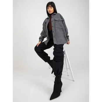 Dámská košile Dámská košile s dlouhým rukávem JOELIN tmavě šedá