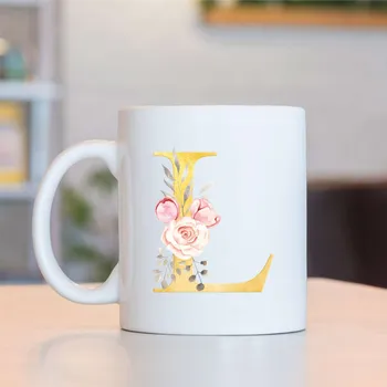 Hrnek se jménem - písmeno L zlaté