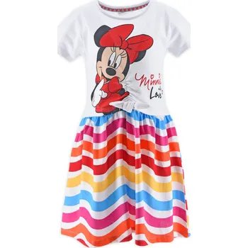 Dívčí šaty Dívčí šaty DISNEY MINNIE HAPPY GENERATION bílé Velikost: 98