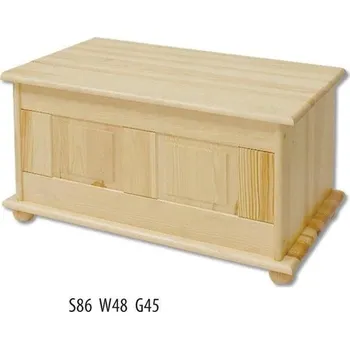 Nábytek ImportWorld Truhlice Eloise masiv v48 x š86 x h45 cm (Barva dřeva: Olše)