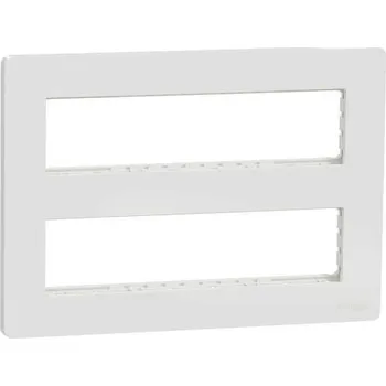 NU121820 Centrální jednotka 2x8 modulů povrchová, System+, Bílá Antibakteriální, Schneider