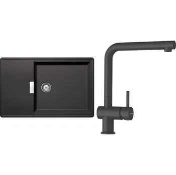 Granitový dřez Set Schock S14-1 (dřez Tia D-100LS Stone + baterie Epos Stone)