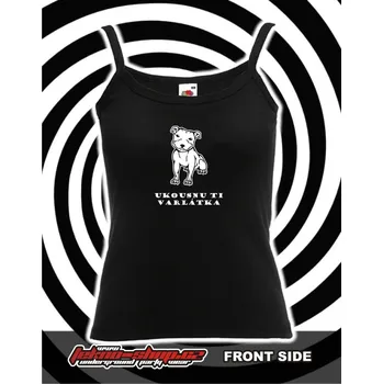 TEKNOSHOP Cute Dog tekno tílko s potiskem dámské XL černé