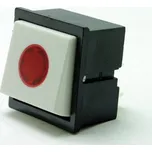 3454-28610 Vestavný spínač se signální doutnavkou (průzor červený) 6A/250V