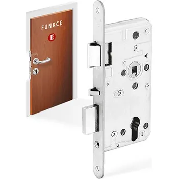 Dveřní kování ACT SERVIS ACT - Panikový zámek E 5495 PZ 72 Provedení: pravý, DM: 55