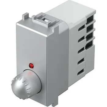 EM11ES-U Stmívač otočný přepínač RL 300W 1M ES - matná stříbrná, TEM