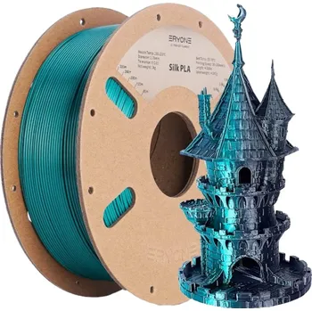 Filament ERYONE Dual-Color Silk PLA - EmeraldGreen&Black (1.75mm | 1 kg)