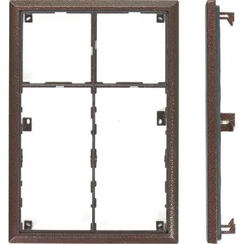 4FF 127 17.1 Rám KARAT pro 2 moduly a jmenovník, antika měděná, Tesla Stropkov