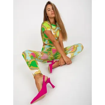 Dámská souprava vypasovaná s potisky HARRIET světle zelená