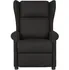 Křeslo Elektrické polohovací křeslo ušák textil, černé