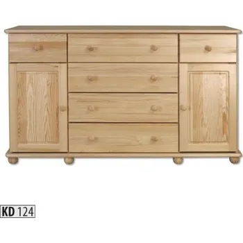 Komoda ImportWorld Komoda Macy masiv v90 x š150 x h45 cm (Barva dřeva: Ořech)