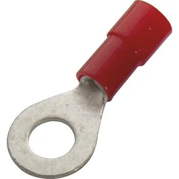 Kabelové oko 260252 Oko lisovací Cu s PVC izolací 0,5 - 1 mm2, M 3 červená, Haupa