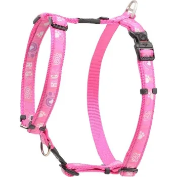 Postroj pro psa Rogz Fancy Dress Classic postroj Pink Paws vel. XL