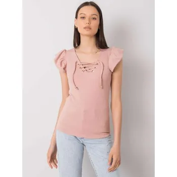 Dámské tričko Dámská halenka se šněrováním WAVERLY růžová