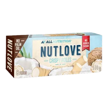 Protein Allnutrition Nutlove Crispy Rolls 140g - bílá čokoláda