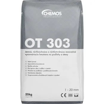 Samonivelační stěrka CHEMOS OT 303 jemná renovační hmota 25 kg