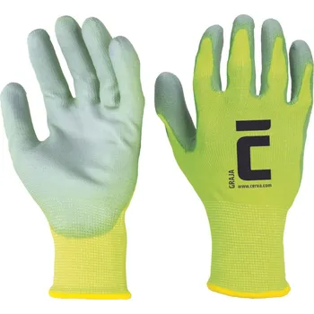 Pracovní rukavice GRAJA YELLOW rukavice neprořezné kat.C - žlutá - 8