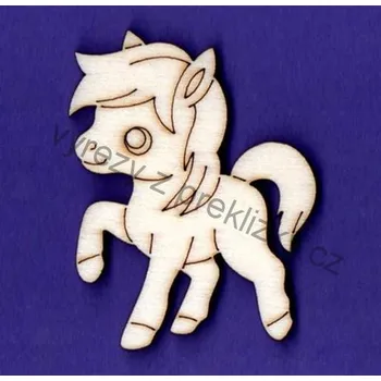 Dřevěné výřezy, F37, KONÍK, 5.2 x 4 cm, 1ks