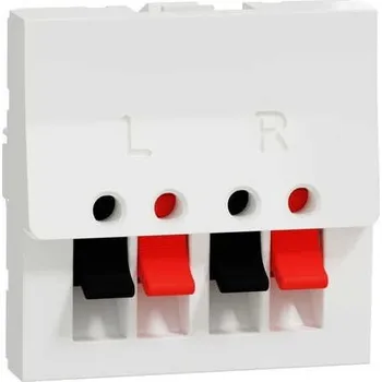 NU348618 Svorky reproduktorové 2M, Bílé, Schneider