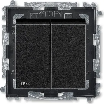 vypínač 3559H-A05940 63 Přepínač sériový, řazení 5, IP44, onyx/kouřová černá, ABB Levit M