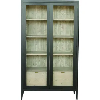 Knihovna Vitrína D889 Patina povrchu: Bez patiny, Barva povrchu nábytku: Smoke