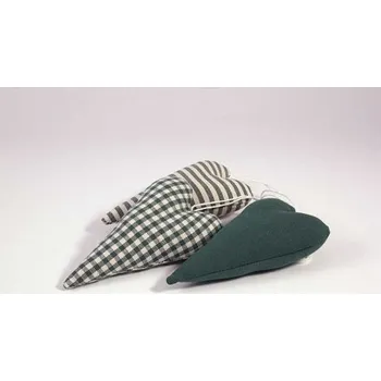 Srdíčko - zelená, Varianta Satén (jednobarevná)