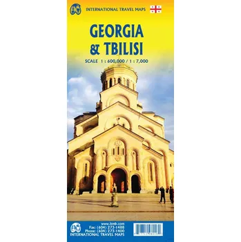 ITMB Publishing mapa Georgia & Tbilisi 1:600 t. - 1:7 t. ITM