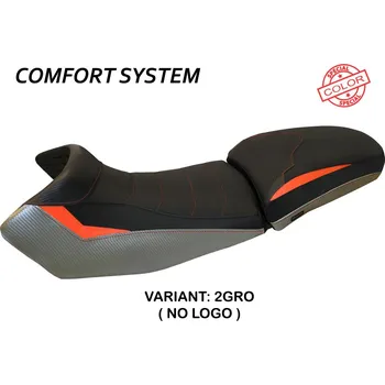 Moto sedlo TPZ Italia Potah sedla KTM 1290 Super Adventure S - T Eden special color comfort model potah sedla: bez loga 2GRO (grey-orange)