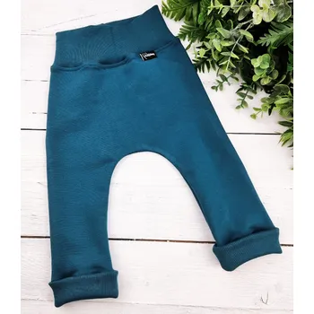 Kulišárny Rostoucí kojenecké tepláky TEAL VELIKOST: 50