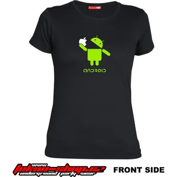 TEKNOSHOP Android tekno tričko s potiskem dámské M žluté