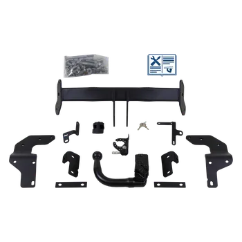 Tažné zařízení Brink tažné zařízení Odnímatelné včetně Erich Jaeger elektropřípojky 7pólové typová - HYUNDAI GRAND SANTA FÉ