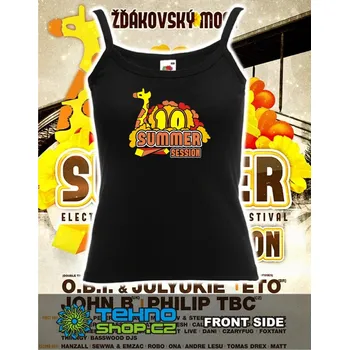 TEKNOSHOP Summer Session 10 tekno tílko s potiskem dámské XL černé