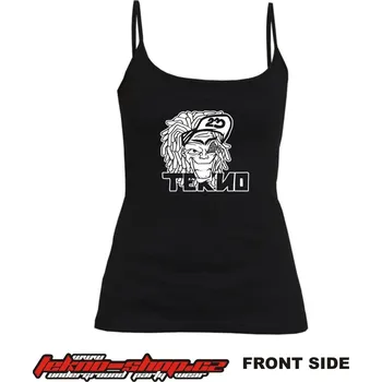 TEKNOSHOP Teknoboy tekno tílko s potiskem dámské M černé