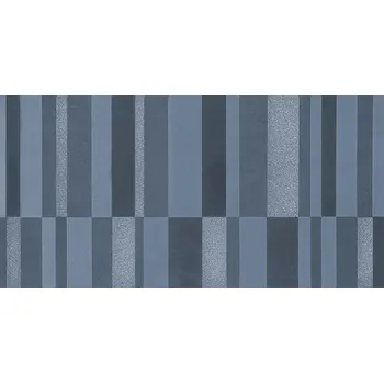 Obklad Up, dekor, 20x40 cm, tmavě modrá